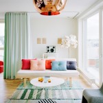 Decorate your floor with a bright rug