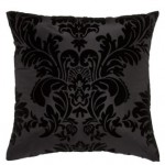Black Flocked Cushion